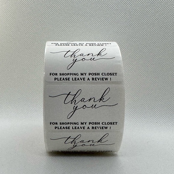 Thank You for Shopping My Posh Closet Sticker Labels – 100 pcs 2in - Picture 3 of 10